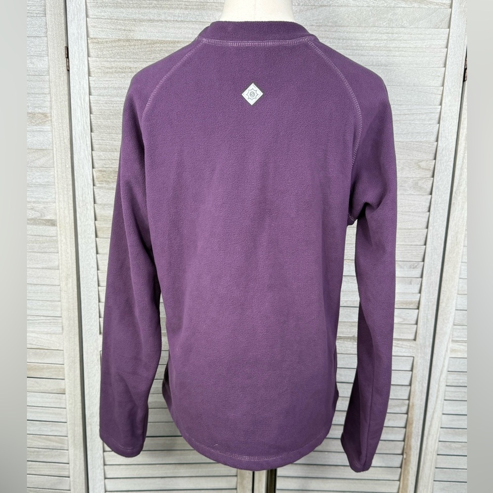 SAHALIE Women's Purple Butter Fleece Cozy Pullover-Large - Picture 2 of 2